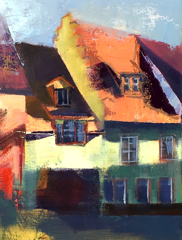 Historical House in Warm Light